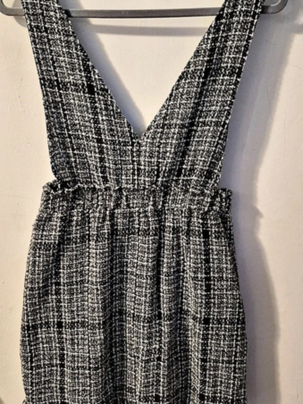 Fillie Rose Black & White Tweed Pinafore Size Medium